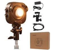 Luz de Video LED COB compacta Amaran Halo 100x de 100 W CCT, 2700 K - 6500 K, Montura Bowens, luz Continua, 9 Efectos, Control por App para fotografía, Fabricada por Aputure.