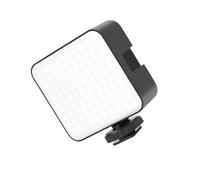 Luz de video LED de 240 lm de brillo 2 x 2 A, batería / USB C, zapata fría compatible con cámara y creación de contenido, montaje en zapata fría, luz fotográfica
