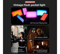 Luz de vídeo LED RGB VILTROX08X 2500K-8500K 108 LED