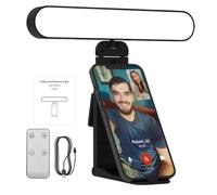 Luz de videoconferencia, luz de computadora para videoconferencias, iluminación de videollamada, Brillo Ajustable, luz de transmisión en, Accesorio de luz de teléfono para Laptop