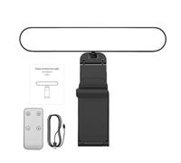 Luz de videollamada ajustable, iluminación con zoom de clip con rotación de 360°, luz de monitor, control de brillo para entrevistas, gran iluminación para reuniones profesionales y videollamadas