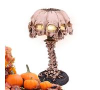 Luz del cráneo, lámpara esqueleto, Gothic Resin 4 Head Skull Lamp Light, Lámpara gótica de la lámpara de cráneo de miedo, luces decorativas de Halloween Estilo industrial, dormitorio d