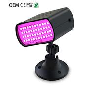 Luz del disco, 48 LED a todo color de luz estroboscópica luces intermitentes de sonido Control de luces del escenario propicio for la fiesta de boda cubierta de DJ barra KTV LYLZZ (Color : Color)