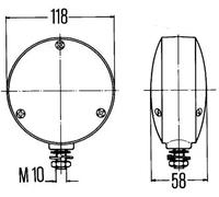 Luz del intermitente Delante, izquierda 2BA 003 022-021 HELLA para IVECO