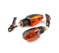 Vicma Juego de intermitentes M8 Edge Cortos Negro y naranja