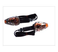 Set de Intermitentes M10 Negro Crystal Transparente