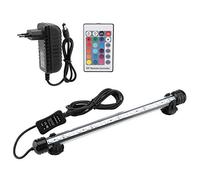 Luz del tanque de peces LED, Resistente al calor Engrosado Colorido Lámpara de luz LED para acuario Antiexplosión Sumergible Sumergible para peces Acuario Luz Decoración(MF-15U, Enchufe de la UE)