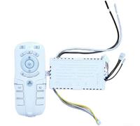 Luz del ventilador de techo de 110 V con el inversor de CC y receptor remoto de 2.4 G para una gestión precisa del ventilador y el brillo de la luz (B)