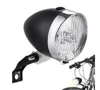Luz Delantera para Bicicleta - ABS Impermeable 3 LED 8.7X6.9Cm | Linterna Frontal para Bicicleta Estilo Retro Iluminación Potente para Ciclismo Seguridad Nocturna Hombres Mujeres Niños Visibilidad del
