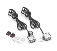 Luz Direccional Delantera para Motocicleta para Harley Softail, Street Bob, para Fat Boy, para Fat Bob Slim Low Rider, Intermitentes. Intermitentes Moto Impermeables(Cromo)