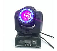 Luz Discoteca, DJ Lighting Mini Mover Head Stet 60W Stay LED Light con 1 Rgb 2led Brillante DIRIGIÓ Control Strobe Spot Light