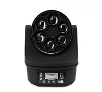 Luz Discoteca, LED Luz de limpieza de la luz de la luz de la viga de 6x15W Luz de cabeza móvil Rgbw 4 En 1 LED Luz de DJ de cuatro vías(LED 6x15W RGBW)