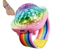 Luz discoteca - Reloj de discoteca LED activado por sonido, pulsera recargable por USB, luz de con efectos intermitentes | Lámpara de muñeca LED portátil, decoración de de sala de coche