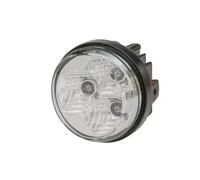 HELLA 2PT 009 599-121 LED-Luz diurna - 90mm - 24/12V - redondo - Color de tulipa: transparente - Color LED: blanco - Cable: 500mm - Conector: AMP - derecha - Cant.: 1