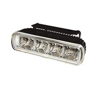 Luz diurna LED de aluminio, carcasa de color negro