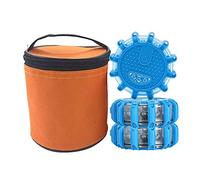 Luz Emergencia Coche Con Base Magnética, Led Luz Parpadeante Señal De Advertencia, Luz De Seguridad De Emergencia, Multifunción Luz De Emergencia De Advertencia, 9 Modos De Destello (Azul, 3PCS)