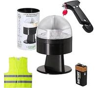 Luz Emergencia Coche Homologado DGT, con SIM y Datos Pagados hasta 2038, Baliza v16 Homologada dgt con Geolocalizador, Obligatoria enero 2026, Luz v16 con Geolocalización 3.0, Aprobada por DGT