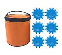 Luz Emergencia Coche, Intermitente Advertencia Luz Kit, Leds Rotativo, Baliza, con Base MagnéTica Y Gancho, para AutomóViles, Todoterrenos, Jeeps, Motocicletas, Bicicletas Y Barcos (Azul, 6)