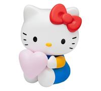 Luz en forma de Hello Kitty en 3D con corazón - Lámpara de personaje Sanrio con licencia oficial, para mesita de noche o decoración de estantes, funciona con pilas | Paladone