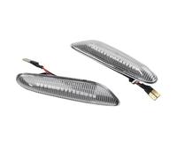 Luz espejo lateral Para X3 Para E46 E60 E61 E90 E91 E81 E87 E82 E88 E83 E84 E92 E93 Un Par Luces Indicador Lateral Señal Giro Fluida Dinámica(Dynamic Crystal)