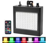 Luz estroboscópica a todo color, 108 luces LED estroboscópicas atómicas con control remoto para fiesta