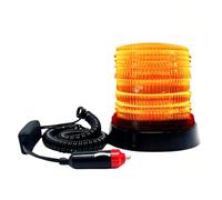 Luz Estroboscópica LED DC10-30V. Rotativo con Base Magnética. Luz de Emergencia Intermitente para Camión, Vehículos Agrícolas con Enchufe para Mechero de Coche, Flash de Advertencia de Alta Intensidad