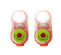 Luz estroboscópica marina, 2 luces LED para barco, luz de chaleco salvavidas de litio, localizador de haz de alta intensidad, etiqueta intermitente para rafting bajo el agua por la noche a p