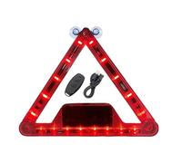 Luz Estroboscópica para Coche - Triángulo de luz intermitente con articulación giratoria - Luz LED,para SUV, Remolque, Exterior, Carretera, Conducción Nocturna, Reparación de Vehículos, Camión