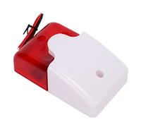 Luz Estroboscópica Roja Alarma de Luz Y Sonido Dispositivo de Advertencia de Seguridad Resistente a Impactos Sirena Intermitente para Intersección de Obras de Construcción Hospital Escolar(220 V)