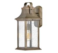 Luz Exterior Lámpara Pared E27 IP44 42,6 CM Alto En Bronce De Aluminio Regenglas