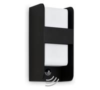 Luz Exterior Lámpara Pared Negro IP44 Máx. 12W E27 Up/Down Sensor de Movimiento