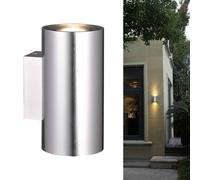 Luz Exterior LED Aplique Acero Inox. 2 X 7W Up&down 890lm Cálido 3000K Muy Claro