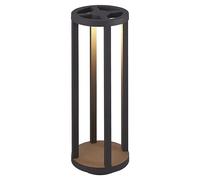 Luz Exterior LED Columna de Jardín Redondo 45cm Antracita IP44 9W 540lm