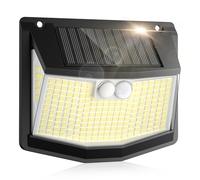Luz Exterior LED Jardin: 248 LED Luces Solares de 3 Modos Sensor Movimiento con 270° Iluminacion Solar Exteriores Lampara IP65 Impermeable Light Focos Exterior Solar para Jardín Garaje 1 Paquete