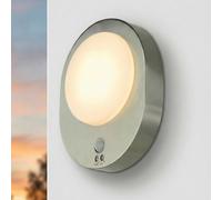 Luz Exterior LED Pared Sensor de Movimiento Interruptor Acero 24,4 CM IP44 850