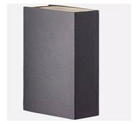 BRILLIANT Lámpara, aplique Tynan LED 2 llamas Up/Down gris oscuro, metal/vidrio, 2x LED 3W integrados, (444lm, 3000K), A +
