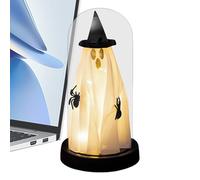 Luz fantasma de Halloween LED - Decoración de hogar embrujada extraña para el hogar y la fiesta | Creepy Light Up Ghost Prop para exposición al aire libre interior, un acento de terror del festival