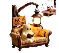 Luz Fantasma Luz de Fantasma Halloween Leyendo un Libro