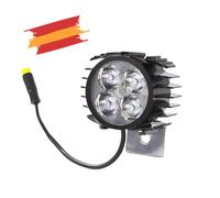 ✅Luz Faro Led Delantero con Claxon compatible Patinete Eléctrico Smartgyro Speedway / Rockway / Crossover Dual / Zwheel Zrino / Bicicleta / Universal 12-80V - Piezas Patineta, Repuestos, Recambios