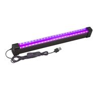 Luz fluorescente UV - Barra LED negra, lámpara portátil para, iluminación de escenario y decoración | Función de tira de 24 LED, fácil control USB, escenario de uso del producto, tapiz