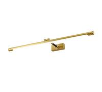 Luz Frontal de Espejo LED, Luces de Espejo de baño Doradas con Cabezal de lámpara Giratorio y Brazo escalable, luz Blanca cálida de 3000 K, Luces de gabinete con Espejo para Hotel, Restaurante, 75 cm