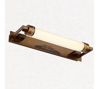 Luz Frontal Espejo, Lámpara de Baño Led Dere Completo, Faro Espejo Impermeable, Luz de Pared para Dormitorio, Antivaho, Ahorradora de Energía, Espejo de Maquillaje, Luz para Baño/Gold (2#)-87X6X16Cm(1