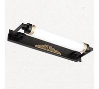 Luz Frontal Espejo, Lámpara de Baño Led Dere Completo, Faro Espejo Impermeable, Luz de Pared para Dormitorio, Antivaho, Ahorradora de Energía, Espejo de Maquillaje, Luz para Baño/Black-47X6X16Cm(8W)