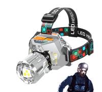 Luz Frontal Para La Frente,Linterna Recargable Impermeable | Ligero Multifunción Para Ciclismo Acampada Pícnic