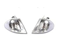Luz Giro Señal Coche Compatible Con Para E46 4 Puertas 1998-0 2001 Luz De Señal De Giro Carcasa Antiniebla Intermitente Faro Delantero Lámpara De Esquina Automática 63126904299(Left and Right White)