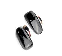 Luz Giro Señal Coche Compatible with Benz for C-Class W202 1994-1997 for CLK-Class W208 1997-2000 Car Side Marker Turn Signal Lights Blinker Lamp(Crystal white)