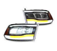 Luz Giro Señal Coche Para Dodge Para Ram 1500 2009-2019 Luces De Coche Faros DRL Luz De Circulación Diurna 1 Juego Conjunto De Faros De Coche Kit De Lámpara De Conducción(Reflective Bowl)