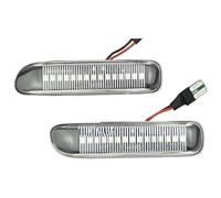 Luz Giro Señal Coche Para Serie 3 Para E46 Sedán Cupé Familiar Convertible 1997-01 Luces Posición Laterales Con Señal Giro Intermitente Secuencial Indicadoras Automóvil(Dynamic Crystal Type)