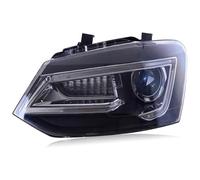 Luz Giro Señal Coche Para VW Para Polo 2011-2017 Conjunto De Faros Señal De Giro Secuencial DRL Alerones Traseros De Coche Difusor De Ala Lámparas Delanteras Faro(No Lamp)