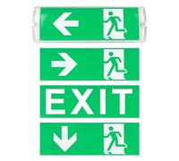 Luz Indicadora De Evacuación De Seguridad,Emergencia LED acrílica,Señal De Iluminación De Salida,Indicador De Evacuación Para Centros Comerciales,Supermercados,Hoteles(35 * 11 * 5.5cm)